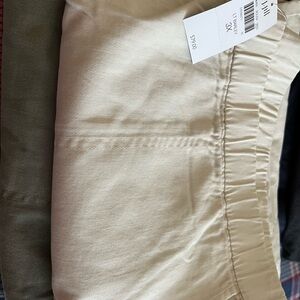 J. Jill Cream Ankle Pants 2 pair one with tag and green pair with no tag, never